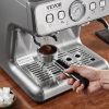 VEVOR Espresso Machine with Grinder, 15 Bar Semi-Automatic Espresso Coffee Maker with Milk Frother Steam Wand, Removable Water Tank & Pressure Gauge f