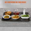 VEVOR Electric Warming Tray, 16.5" x 23.6" Portable Tempered Glass Heating Tray with Temperature Control (65-90℃), Perfect for Dinner, Catering, House