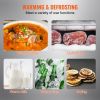 VEVOR Electric Warming Tray, 16.5" x 23.6" Portable Tempered Glass Heating Tray with Temperature Control (65-90℃), Perfect for Dinner, Catering, House