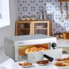 VEVOR Electric Countertop Pizza Oven 12-inch, 1500W Commercial Pizza Oven with Adjustable Temp, 0-60 Minutes Timer, 360° Uniform Baking Pizza Maker &