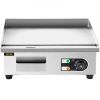 VEVOR Commercial Electric Griddle, 18" Teppanyaki Grill, 1600W Electric Flat Top Grill, Stainless Steel Electric Countertop Griddle w/Drip Hole, 50-30