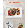 23x16 in Flat Top Griddle Stainless Steel Universal BBQ Grill Pan Cookware