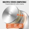 VEVOR Steamer Pot, 9.5in/24cm Steamer Pot for Cooking with 5QT Stock Pot and Vegetable Steamer, Food-Grade 304 Stainless Steel Food Steamer Cookware w