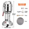 VEVOR 300g Electric Grain Mill Grinder, High Speed 1900W Commercial Spice Grinders, Stainless Steel Pulverizer Powder Machine, for Dry Herbs Grains Sp