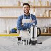 VEVOR 12-Cup Electric Percolator Coffee Pot, 304 Stainless Steel Coffee Percolator with Keep Warm Function & Heat-Resistant Handle, Classic Coffee Mak