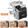 VEVOR Electric Meat Grinder, 6.6 Lb/Min, 550W（2200W MAX) Industrial Meat Mincer with 2 Blade, 3 Grinding Plates, Sausage Maker & Kubbe Kit ABS + Stain