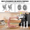 VEVOR Electric Meat Grinder, 419 Lb/H Capacity, 575W（1100W MAX) Industrial Meat Mincer w/ 2 Blade, 3 Grinding Plates, Sausage Maker Die-cast Aluminum
