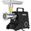 VEVOR Electric Meat Grinder, 419 Lb/H Capacity, 575W（1100W MAX) Industrial Meat Mincer w/ 2 Blade, 3 Grinding Plates, Sausage Maker Die-cast Aluminum