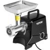 VEVOR Electric Meat Grinder, 419 Lb/H Capacity, 575W（1100W MAX) Industrial Meat Mincer w/ 2 Blade, 3 Grinding Plates, Sausage Maker Die-cast Aluminum