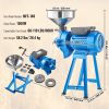 VEVOR Electric Grain Mill Grinder, 1500W 110V Spice Grinders, Commercial Corn Mill with Funnel, Thickness Adjustable Powder Machine, Heavy Duty Feed F