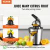 VEVOR Electric Citrus Juicer, Orange Juice Squeezer with Two Size Juicing Cones, 300W Stainless Steel Orange Juice Maker with Soft Grip Handle, For Or