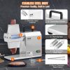VEVOR Commercial Meat Tenderizer, Heavy Duty Stainless Steel Kitchen Tool with Handle, Meat Tong, and Cleaning Brush, 450W Electric Meat Tenderizer Ma