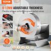 VEVOR Electric Vegetable Slicer, 0-0.5"/0-12mm Thickness Adjustable Commercial Slicer Machine, Convertible to Manual, Stainless Steel Food Cutter Slic