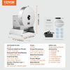 VEVOR Electric Vegetable Slicer, 0-0.5"/0-12mm Thickness Adjustable Commercial Slicer Machine, Convertible to Manual, Stainless Steel Food Cutter Slic