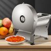 VEVOR Electric Food Slicer, 10In Manual Vegetable Fruit Slicer, 0-0.4 In Adjustable Thickness Fruit Slicer Machine with Removable Stainless Steel Blad