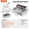 VEVOR Commercial Electric Deep Fryer Countertop Deep Fryer 3000W 18Qt / 17L