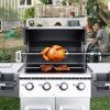 VEVOR Universal Grill Rotisserie Kit for Grills, Electric BBQ Grill with 110V 9W Motor, Stainless Steel Automatic Grilling Kit, Heavy Duty 32"/39" Hex