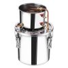 Moonshine Still 3 Gal Water Wine Alcohol Distiller Brewing Kit Stainless Steel
