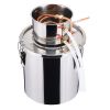 Moonshine Still 5 Gal Water Wine Alcohol Distiller Brewing Kit Stainless Steel