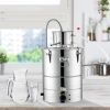VEVOR Alcohol Still, 9 Gal 30L Water Alcohol Distiller, Home Distillery Kit include Stainless Steel Tube & Pump & One-way Exhaust Valve & Thermometer