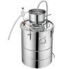 VEVOR Alcohol Still, 9 Gal 30L Water Alcohol Distiller, Home Distillery Kit include Stainless Steel Tube & Pump & One-way Exhaust Valve & Thermometer