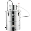 VEVOR Alcohol Still, 15 Gal 50L Water Alcohol Distiller, Home Distillery Kit include Stainless Steel Tube & Pump & One-way Exhaust Valve & Thermometer