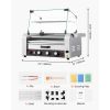 18 Hot Dog 7 Roller Electric Grill Cooker Machine Bun Warmer Cover 1200W