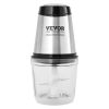 VEVOR Food Processor, Electric Meat Grinder with 4-Wing Stainless Steel Blades, 2.5 Cup Glass Bowl, 400W Electric Food Chopper, 2 Speeds Food Grinder