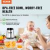 VEVOR Food Processor, Electric Meat Grinder with 4 Stainless Steel Blades, 400W Electric Food Chopper, 5 Cup Glass Bowl, 2 Speeds Food Grinder for Bab