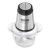VEVOR Food Processor, Electric Meat Grinder with 4 Stainless Steel Blades, 400W Electric Food Chopper, 5 Cup Glass Bowl, 2 Speeds Food Grinder for Bab