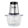 VEVOR Food Processor, Electric Meat Grinder with 4 Stainless Steel Blades, 400W Electric Food Chopper, 5 Cup Glass Bowl, 2 Speeds Food Grinder for Bab