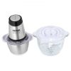 VEVOR Food Processor, Electric Meat Grinder with 4-Wing Stainless Steel Blades, 8 Cup+5 Cup Two Bowls, 400W Electric Food Chopper, 2 Speeds Food Grind