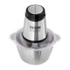 VEVOR Food Processor, Electric Meat Grinder with 4-Wing Stainless Steel Blades, 400W Electric Food Chopper, 8 Cup Stainless Steel Bowl, 2 Speeds Food