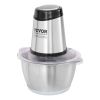 VEVOR Food Processor, Electric Meat Grinder with 4-Wing Stainless Steel Blades, 400W Electric Food Chopper, 8 Cup Stainless Steel Bowl, 2 Speeds Food