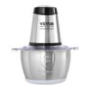 VEVOR Food Processor, Electric Meat Grinder with 4-Wing Stainless Steel Blades, 400W Electric Food Chopper, 8 Cup Stainless Steel Bowl, 2 Speeds Food