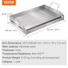 VEVOR Stove Top Griddle, 23.5"x16" Pre-Seasoned Stainless Steel Griddle, Rectangular Double Burner Griddle Pan, Non-Stick Family Pan Cookware with Han