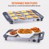 VEVOR Electric Buffet Server & Food Warmer, 14" x 14" Portable Stainless Steel Chafing Dish Set with Temp Control & Oven-Safe Pan, Perfect for Caterin