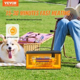 VEVOR Portable Oven, 12V Car Food Warmer, 2QT 55W Portable Mini Personal Microwave, Electric Heated Lunch Box for Camping, Travel, Compatible with Gla