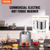 VEVOR Electric Cheese Dispenser with Pump, 2.3 Qt Commercial Hot Fudge Warmer, Plastic Pump Dispenser, 86-230℉ Temp Adjustable Nacho Cheese Sauce Warm
