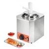 VEVOR Electric Cheese Dispenser with Pump, 2.3 Qt Commercial Hot Fudge Warmer, Plastic Pump Dispenser, 86-230℉ Temp Adjustable Nacho Cheese Sauce Warm
