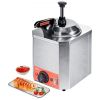 VEVOR Electric Cheese Dispenser with Pump, 2.3 Qt Commercial Hot Fudge Warmer, Stainless Steel Heated Pump Dispenser, 86-230℉ Temp Adjustable Nacho Ch
