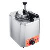 VEVOR Electric Cheese Dispenser with Pump, 2.3 Qt Commercial Hot Fudge Warmer, Stainless Steel Heated Pump Dispenser, 86-230℉ Temp Adjustable Nacho Ch