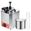 VEVOR Electric Cheese Dispenser with Pump, 2.3 Qt Commercial Hot Fudge Warmer, Stainless Steel Heated Pump Dispenser, 86-230℉ Temp Adjustable Nacho Ch
