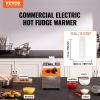 VEVOR Electric Bottle Warmer with Bottle, 0.57 Qt Commercial Cheese Dispenser, Hot Fudge Warmer 86-185℉ Temp Adjustable, Plastic Bottle Nacho Cheese S