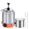 VEVOR Electric Cheese Dispenser with Pump, 2.3 Qt Commercial Hot Fudge Warmer, Stainless Steel Pump Dispenser, 86-230℉ Temp Adjustable Nacho Cheese Sa