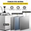 VEVOR Cheese Dispenser with Pump, 2.6Qt Capacity Nacho Cheese Warmer with Pump, 650W Hot Fudge Warmer, Stainless Steel Hot Cheese Dispenser for Hot Fu