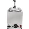 VEVOR Cheese Dispenser with Pump, 2.6Qt Capacity Nacho Cheese Warmer with Pump, 650W Hot Fudge Warmer, Stainless Steel Hot Cheese Dispenser for Hot Fu