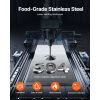 2.4L Electric Cheese Dispenser with Pump Commercial Hot Fudge Warmer 86℉-230℉
