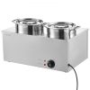 Commercial Soup Warmer Soup Station with 2*6.34Qt Pot Soup Kettle Warmer