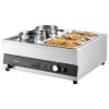 Commercial Soup Warmer Soup Station with 2-Pot & 3-Pan Soup Kettle Warmer